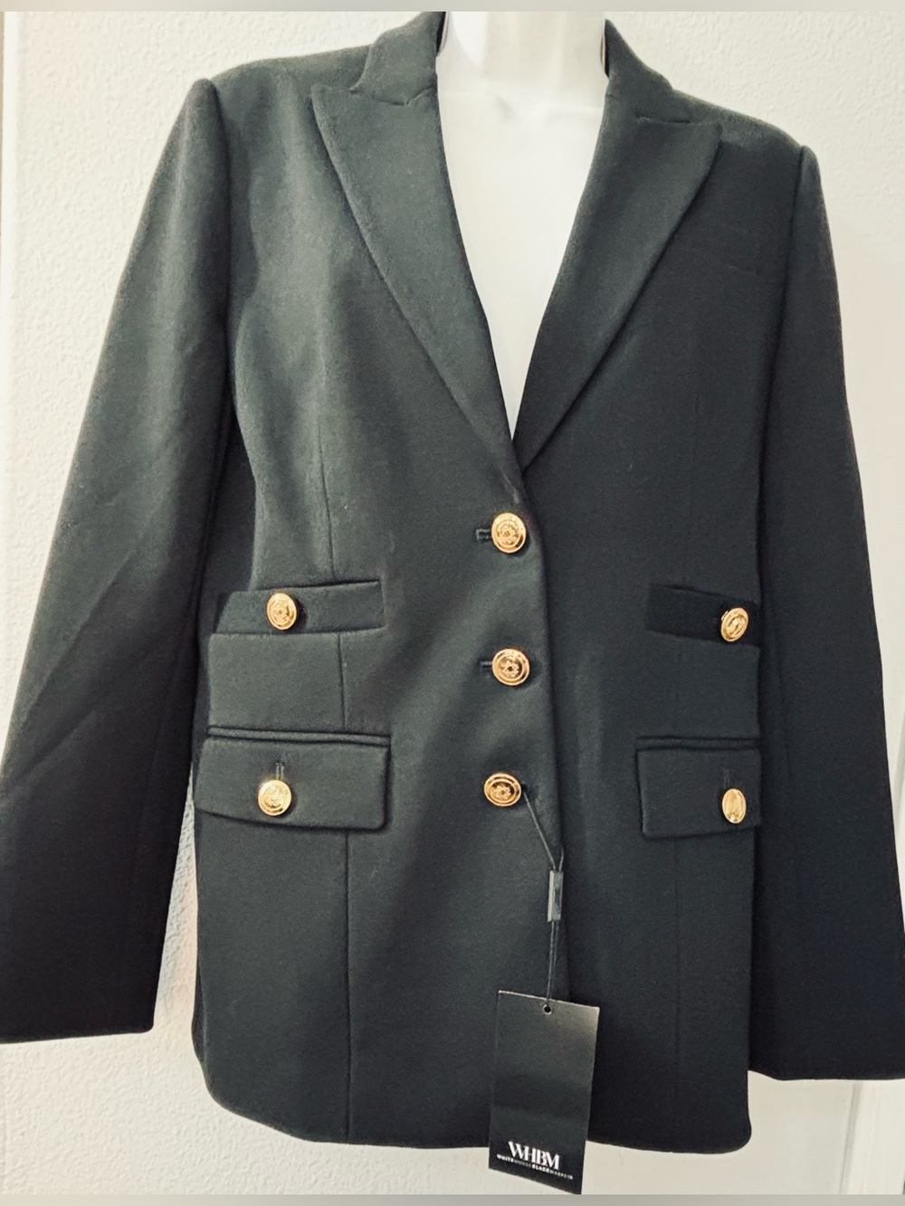 NWT Black tailored blazer from WHBM White House Black Market women’s size 10